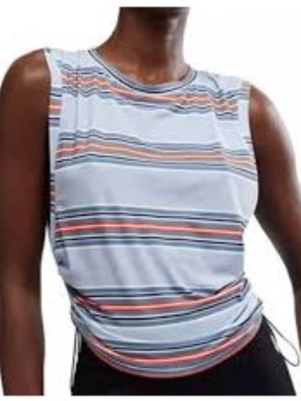 NWT Free People Movement Sport Mode Print Muscle Top - XL Blue/Grey